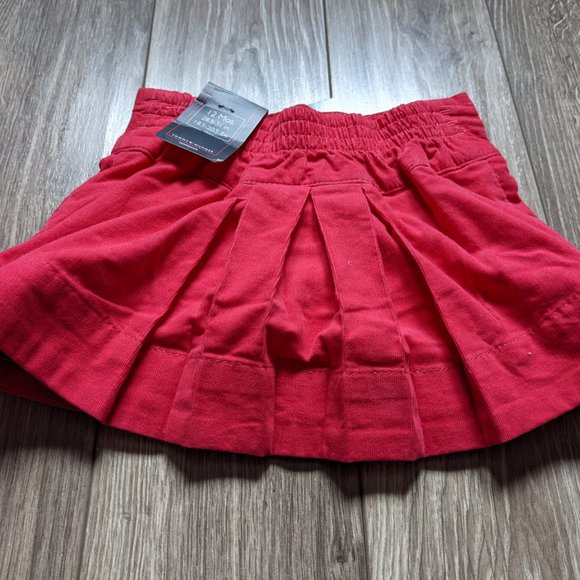 NWT Baby Girl (12M) - TOMMY HILFIGER Corduroy Pleated Skirt - Picture 4 of 6